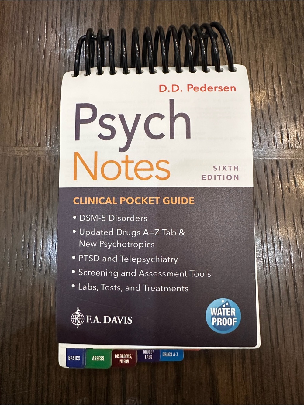 Psych Notes Clinical Pocket Guide by D.D. Pedersen - Navy & Cream